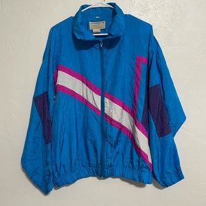 80s Vintage Color Block Insan Jacket